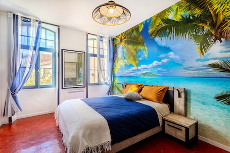 1 室のベッドルーム、WiFi (無料)、ベッドシーツ. Apartment 'Esprit Tahiti' with Wi-Fi