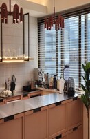 Fridge, microwave, dishwasher, toaster