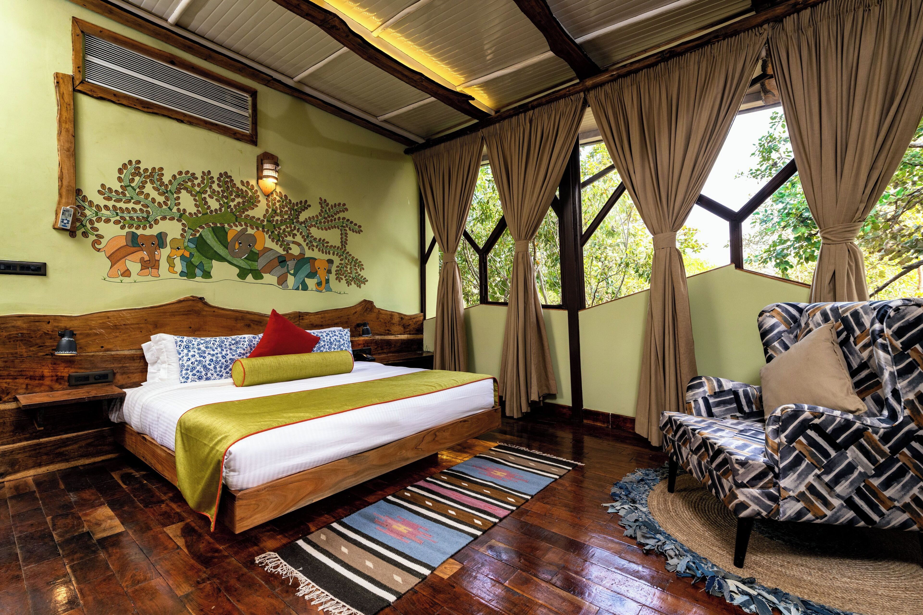 Cottage Deluks | 1 kamar tidur, brankas, dan dilengkapi dengan perabotan berbeda-beda