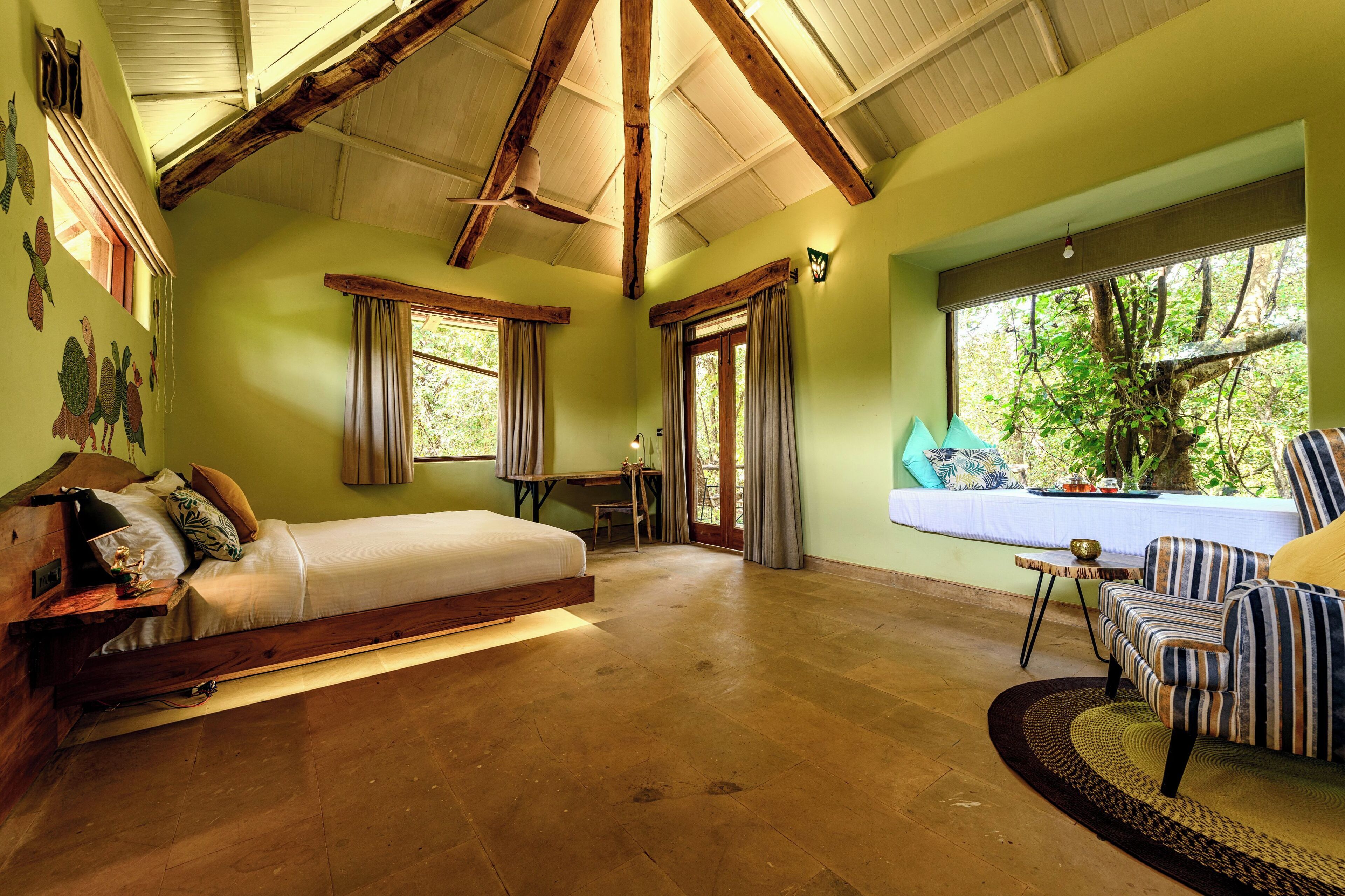 スタンダード コテージ 1 ベッドルーム ガーデンビュー | 1 室のベッドルーム、セーフティボックス (室内)、客室ごとに異なるインテリア、デスク