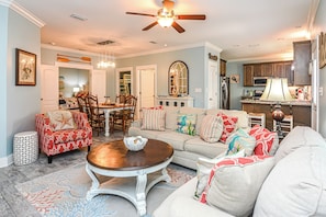 House, 3 Bedrooms, Accessible, Balcony | Living area - 6007 Rookery 3 Just Breathe (Gulf Shores)