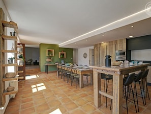 Dining - Domaine de Prandière: Individual house with exceptional comfort (Cezay)