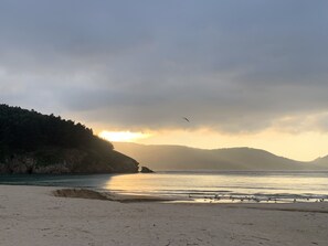 Vlak bij het strand