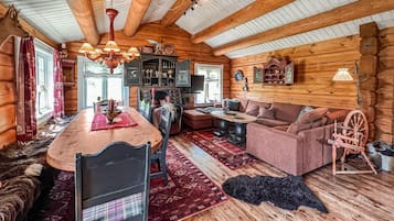 TV, fireplace, DVD player