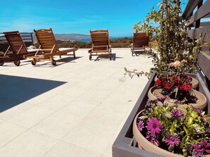 Appartement, 2 chambres, balcon, vue jardin | Enceinte de l’hébergement