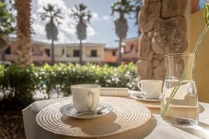 Apartment, 1 Bedroom, Balcony, Pool View | Outdoor dining - Tranquile Palau Green Village Studio Sleeps 2 With Child (Palau)