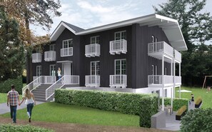 Majoituspaikan julkisivu