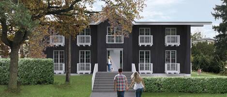 Façade de l’hébergement