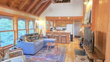 TV connectée, cheminée