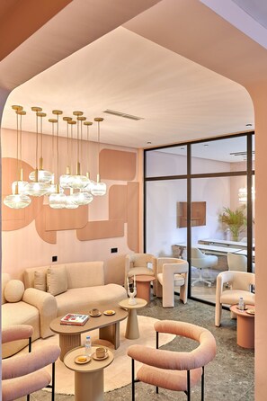 Sitteområde i lobbyen