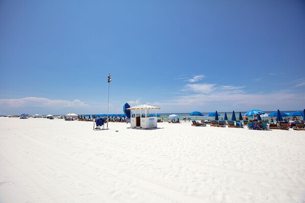 On the beach