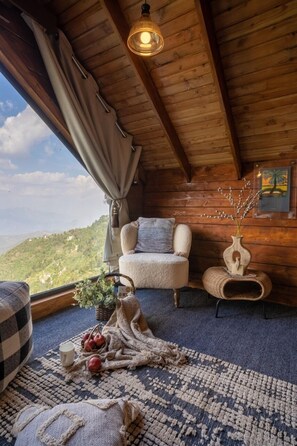 Vista del paisatge des de l'allotjament