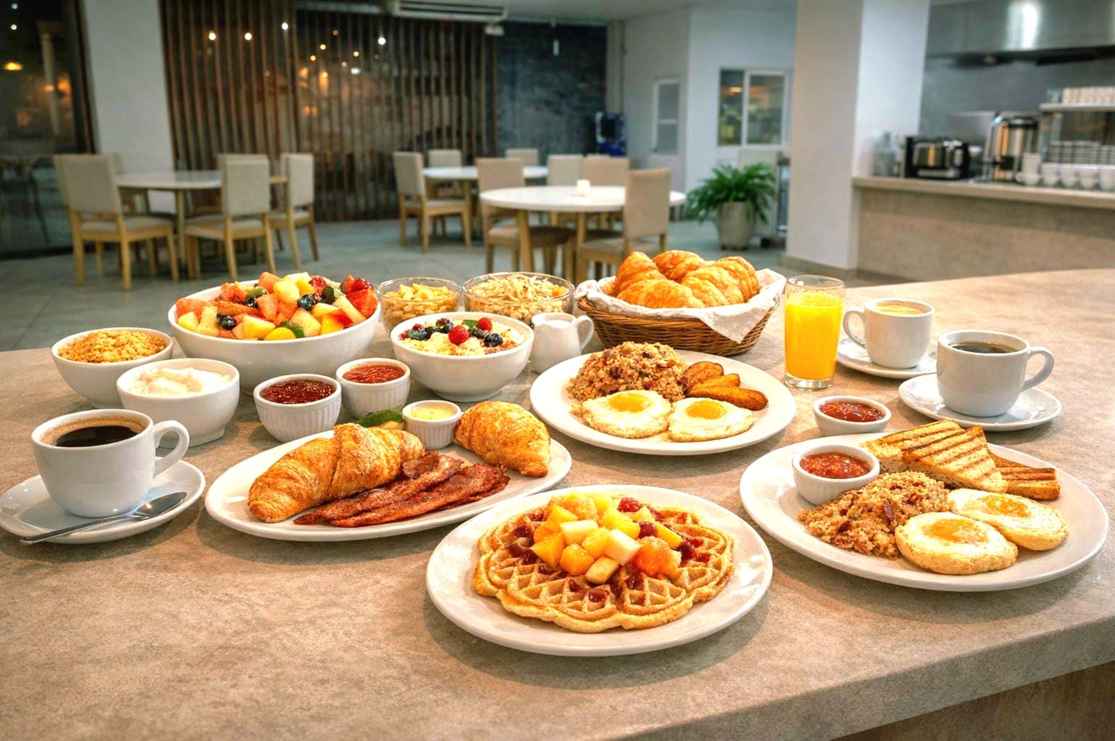 Free daily full breakfast 