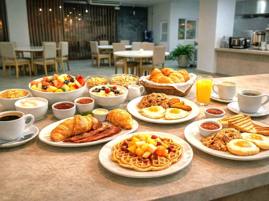 Free daily full breakfast
