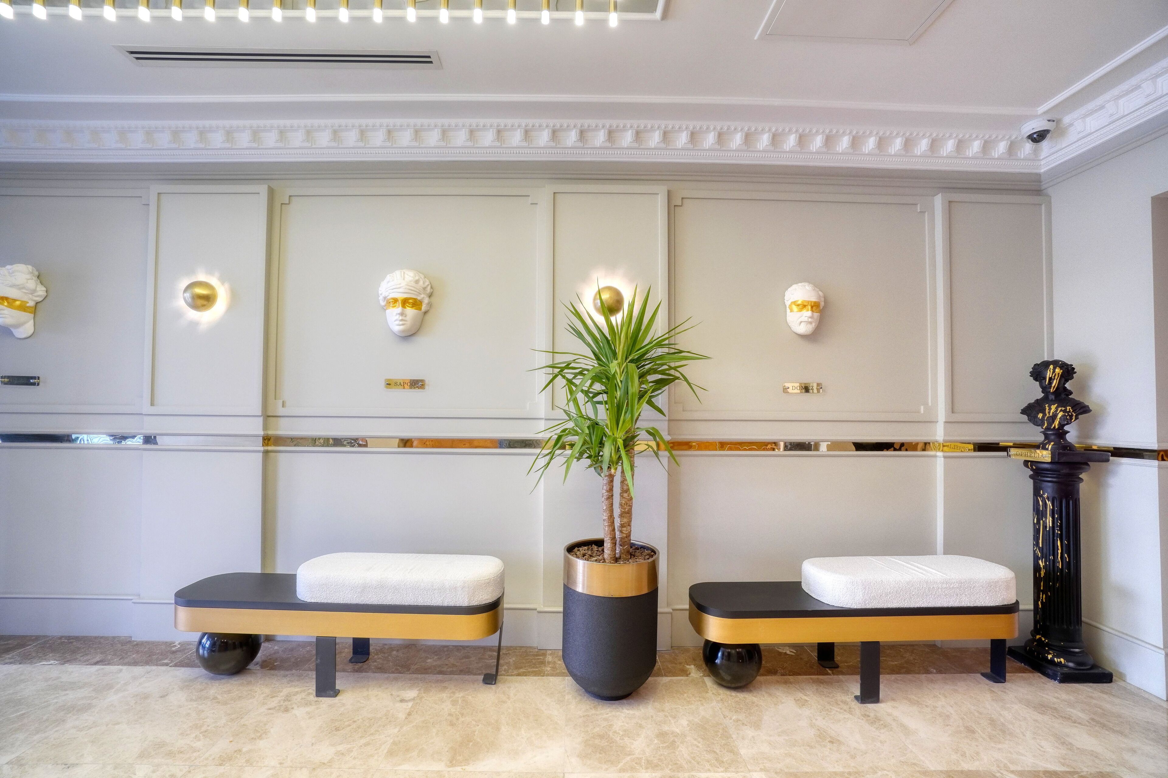 Sitteområde i lobbyen