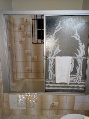 Haartrockner, Handtücher, Seife, Shampoo