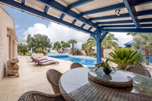 A heated pool