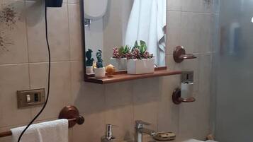 Dusche, Haartrockner, Bidet, Handtücher