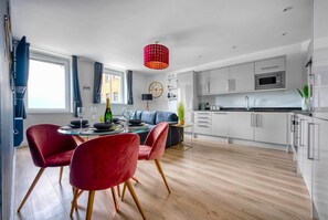 Fridge, microwave, oven, dishwasher - The Post House Two by Fortuna Property Portfolio, The Post House Two Apartment (Gloucester District)