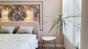 1 室のベッドルーム、WiFi、ベッドシーツ