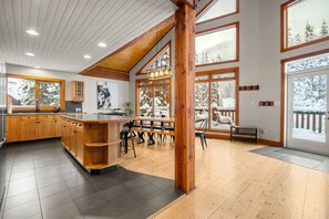 Dining - Greywolf Lodge | Private Hot Tub | Wood Fireplace (Panorama)