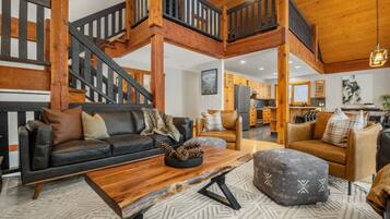 TV connectée, cheminée, jeux vidéo