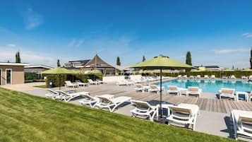 Een verwarmd zwembad