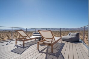 Terrace/patio - 3-Story Container Home • Pool • Hot Tub • Terrace (Joshua Tree)