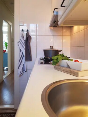 Center duplex flat with terrace by hospital UMCG