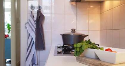 Center duplex flat with terrace by hospital UMCG