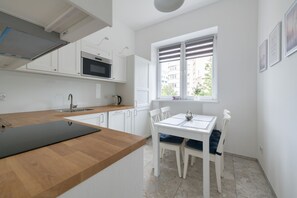 Family Apartment, 2 Bedrooms, Balcony, City View | Dining room - Dom & House- Apartament Marina Portowa 3 (Gdynia)