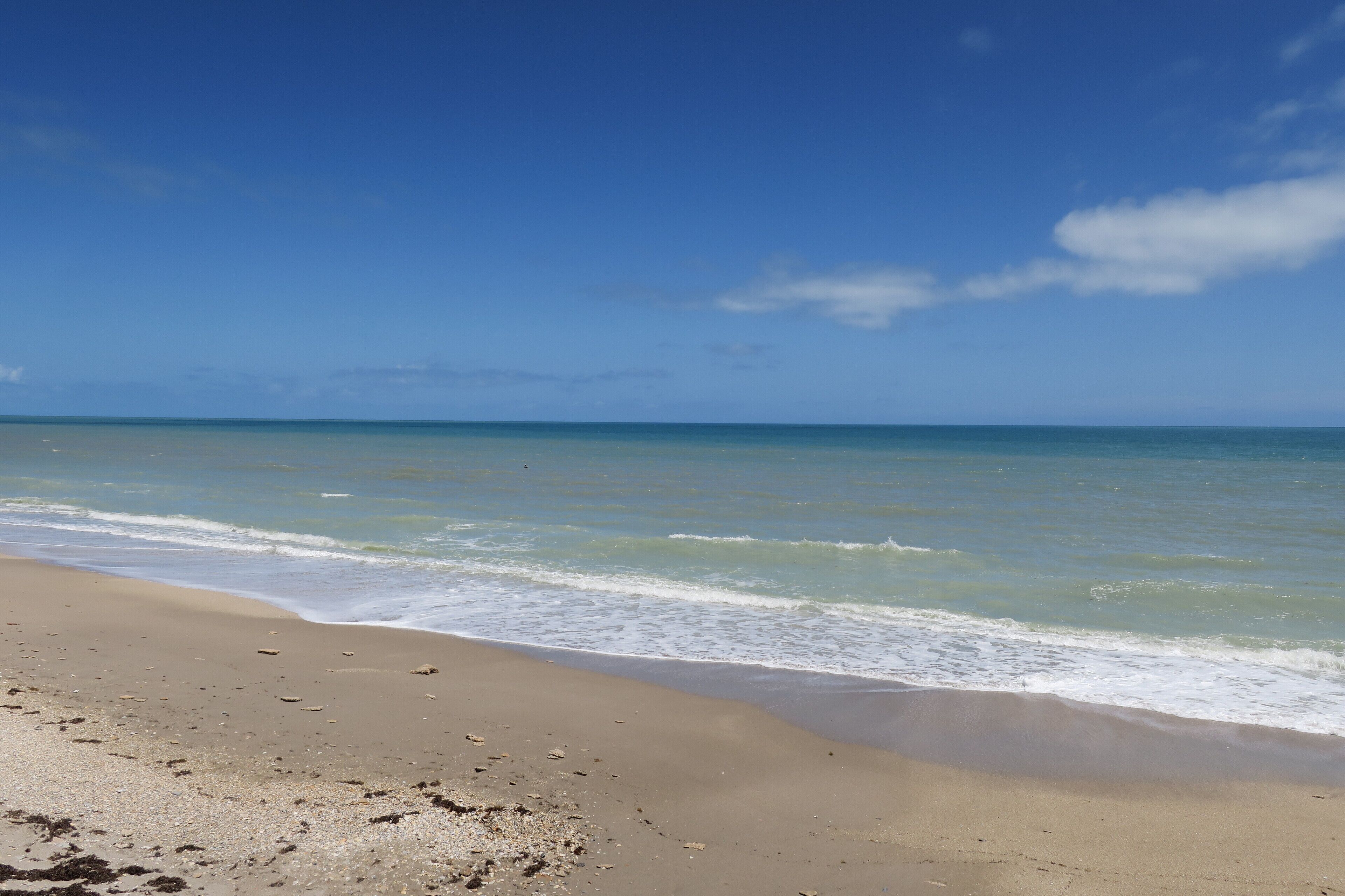 Beachfront condo with a private beach and endless views of the Treasure Coast.
