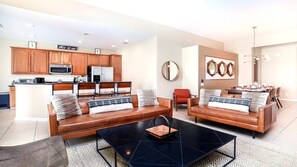 Ferienhaus, Mehrere Betten, Poolzugang, Poolblick (2621AB WH) | Wohnbereich