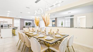 House, Multiple Beds, Pool Access (8905CBD Solara_01) | Dining - Family Oasis W/pool & Spa Near Disney (Kissimmee)