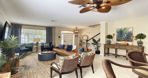 Ferienhaus, Mehrere Betten, Poolzugang, Poolblick (2515AB WH) | Wohnbereich