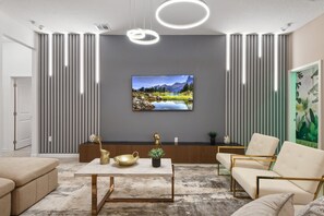 House, Multiple Beds, Pool Access, Pool View (231BD BV) | Living area - Bella Vida 12br Luxury Villa Pool Spa Disney 231 Inactive (Kissimmee)