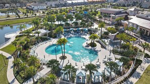 Pool - Solara Resort 6br Jurassic Pool Spa Villa Disney (Kissimmee)