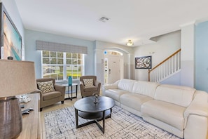 Ferienhaus, Mehrere Betten, Poolzugang | Wohnbereich