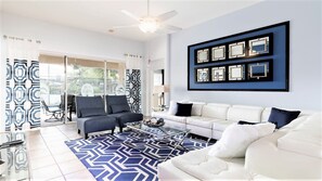 하우스, 침대(여러 개),  수영장 이용, 수영장 전망 (2622DV WH) | 거실 공간