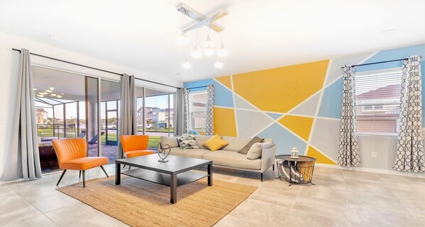 Área de sala de estar