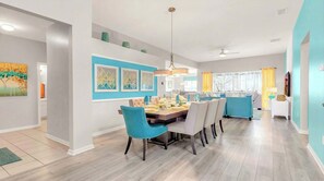House, Multiple Beds, Pool Access, Pool View (7797BC WH) | Dining - Striking 5br Resort Home Private Pool/spa Disney (Kissimmee)