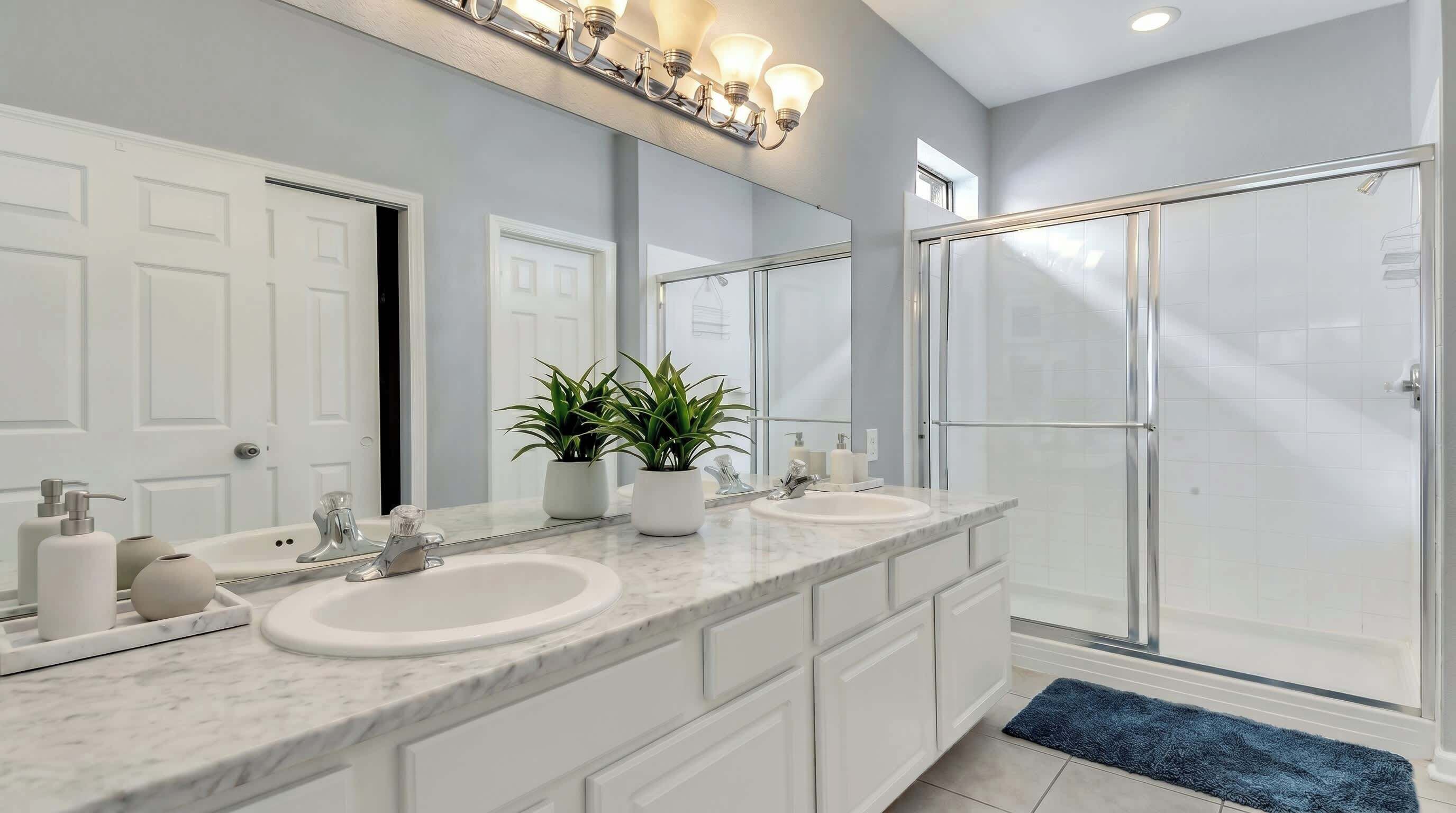 House, Multiple Beds, Pool Access, Pool View (7797BC WH) | Bathroom | Designer toiletries, towels, toilet paper
