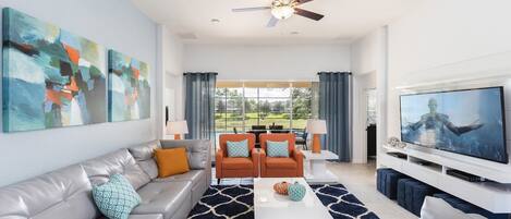 Casa, várias camas, acesso à piscina, vista para a piscina (7799BC WH_05) | Área de estar