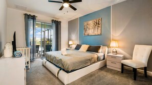 6 bedrooms, individually decorated, individually furnished, bed sheets - Veranda Palms Lakeview 6br Villa Pool Spa, Disney (Kissimmee)