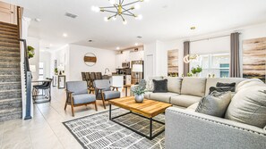 Living area - Storey Lake 5br Family Townhome w Pool Near Disney (Kissimmee)