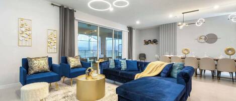 單棟房屋, 多張床, 可使用泳池 (3740LA WIR) | 客廳 | MP3 插座