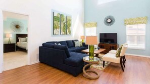 House, Multiple Beds, Pool Access, Pool View | Living area
