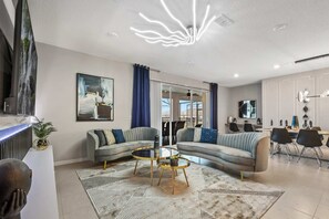 House, Multiple Beds, Pool Access (3711LA WIR_01) | Living area - Luxury 28 Guest Home w Games, Cinema and More! (Davenport)