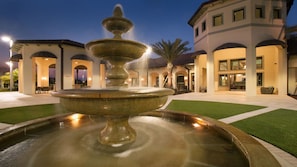 Front of property – evening/night