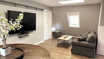 Smart TV, DVD player, video library